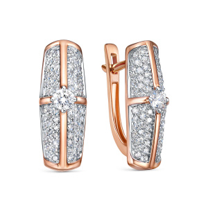 Серьги из золота Premium