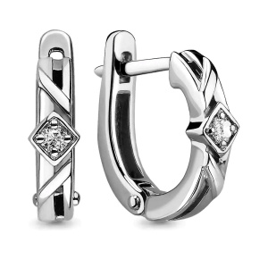 Серьги из золота с бриллиантами