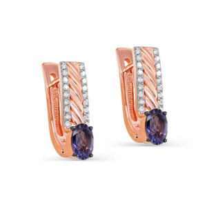Серьги из золота Premium