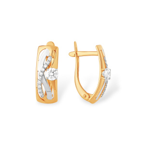Серьги из белого золота