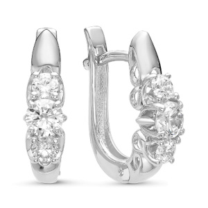 Серьги из золота с бриллиантами