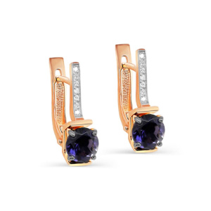 Серьги из золота Premium