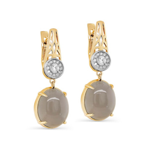 Серьги из золота Premium