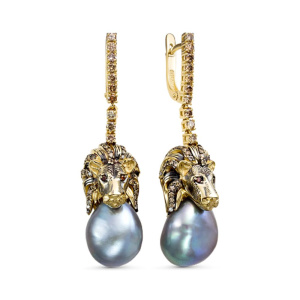 Серьги из золота Premium