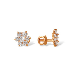 Серьги из белого золота