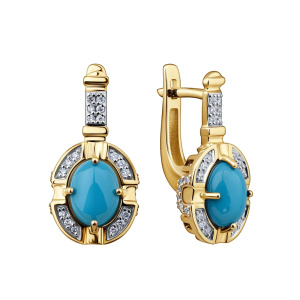 Серьги из золота Premium